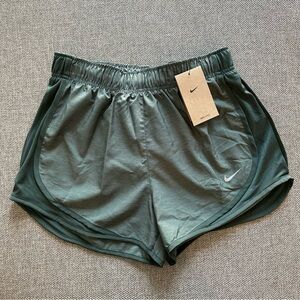 Nike Women's Dri-FIT Running Shorts in Forest Green